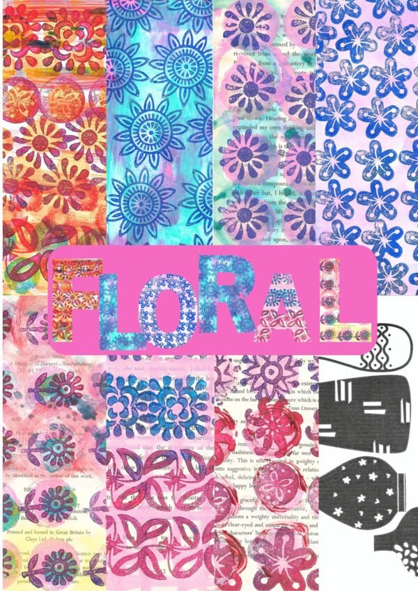 Floral Vase Collage Papers - Image 4
