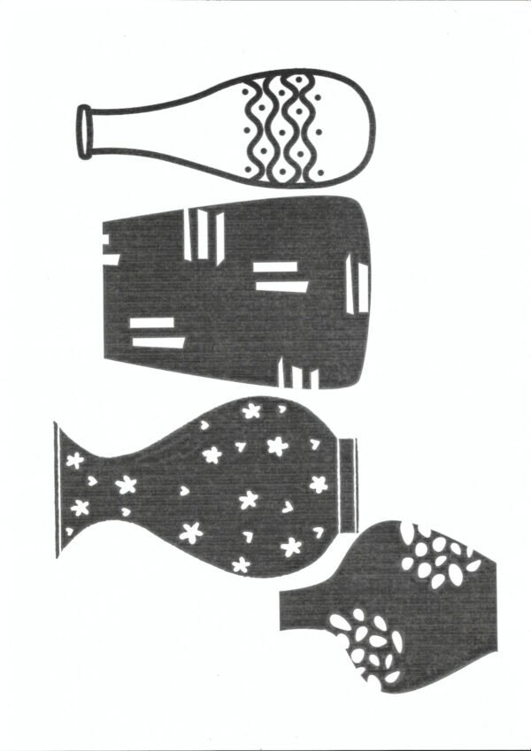 Floral Vase Collage Papers - Image 5