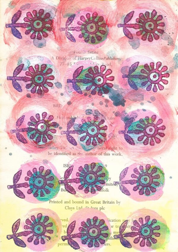 Floral Vase Collage Papers - Image 2