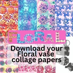 Downloadable-Floral-vase-collage-papers